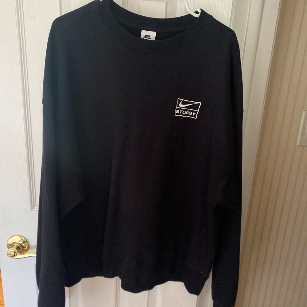 Stussy Men's Black Crewneck Sweater